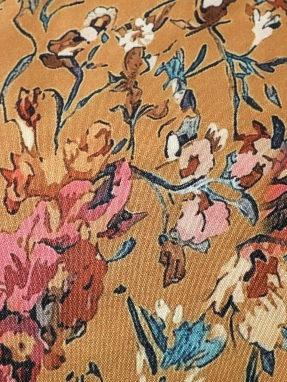 Multicolor Boho Women's Casual Floral Print A-Line Skirt - Picture 8 of 8